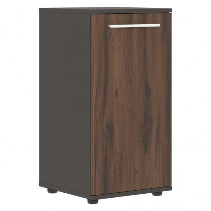 Шкаф колонка с глухой малой дверью ЕДИС ЕЛCС 42.1 Дуб Денвер темный Белый Мокко / EDIS ELCS_0