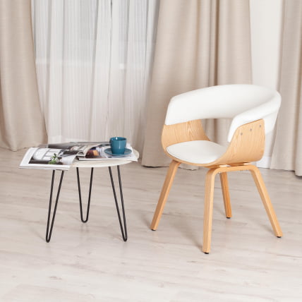 Стул ВИМТА (мод.8021) дерево / экокожа, 69х56х77 см, натуральный/белый / VIMTA (mod.8021)_9