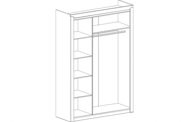 Шкаф для одежды 3-дверный Соренто 03 Дуб бонифаций_1