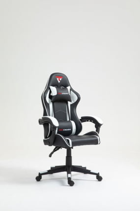 Кресло спортивное ТопЧаирс Шадов черно-белый / TopChairs Shadow_0