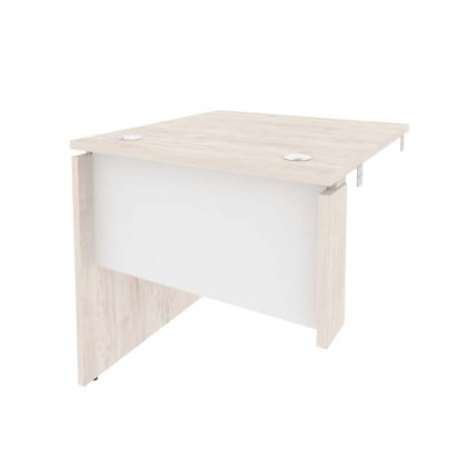 Стол-приставка левый к опорным элементам ОНИКС О.СПР-0.8Л Денвер Светлый/Белый / ONIX O.SPR-0.8L_0