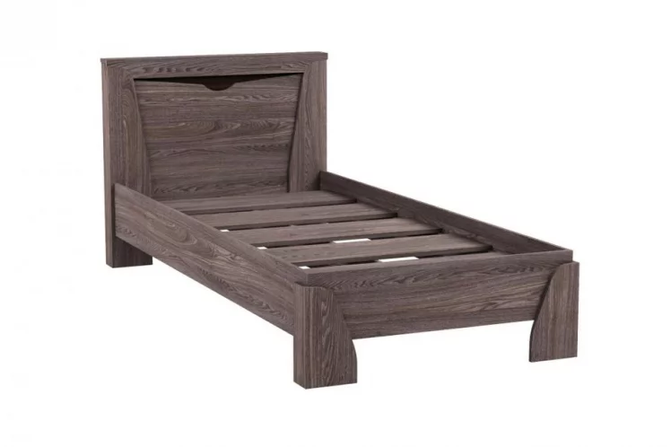 Кровать 900 Лючия 33.07 с настилом Ясень анкор темный Венге_1