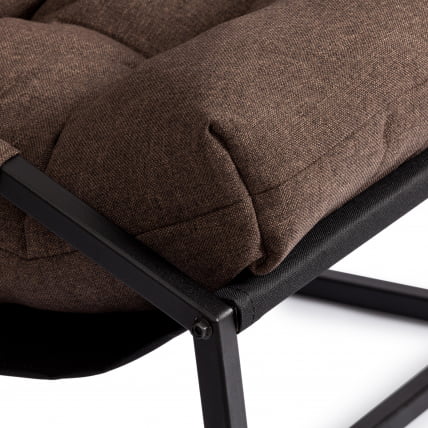 Кресло Чарли / Чарли без подлокотника рогожка, коричневый, 3М7-147, 70х70х84 см / Charli_10