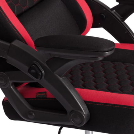 Кресло иШарк ткань, черный / красный / iShark_10