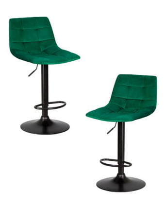 Стул барный ДОБРИН ТАИЛОР БЛАCК (зеленый велюр (МДЖ9-88)) 2 шт / DOBRIN TAILOR BLACK (MJ9-88))_0