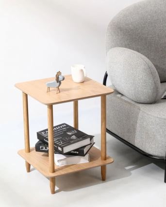 Журнальный столик Стифф 40кс40 Светлое дерево / Stiff 40x40_5