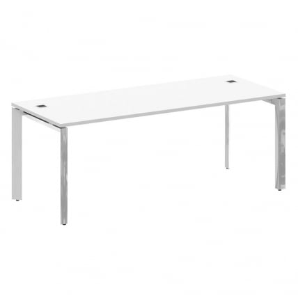 Стол рабочий руководителя на П-образном м/к ОНИКС ДИРЕCТ ЛУКС М-О.МП-СРР-6.8 Белый бриллиант / ONIX DIRECT LUX M-O.MP-SRR-6.8_0