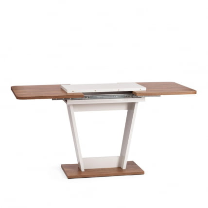 Стол обеденный ФОКС раздвижной ЛДСП, 68.6кс110-145кс75 см, Дуб Канзас/Пепел / FOX 68.6x110-145x75_0