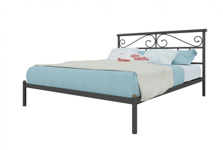 Кровать Эсмеральда 1400х1900 Черная_0