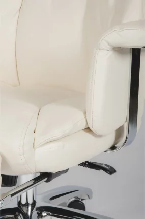 Кресло офисное Парламент Х-2021-70-5 иворй леатхер Слоновая кость / H-2021-70-5 ivory leather_9