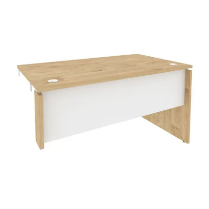 Стол-приставка правый к опорным элементам ОНИКС О.СПР-3.8Р Тиквуд Светлый/Белый / ONIX O.SPR-3.8R_0