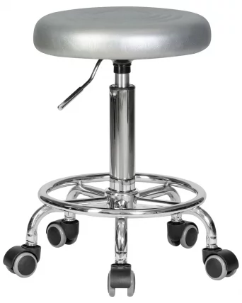 Табурет мастера ДОБРИН БИЛЛЙ Серебряный / DOBRIN BILLY_1