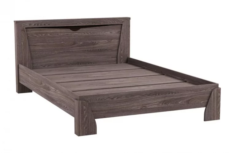 Кровать 1400 Лючия 33.08-01 с настилом Ясень анкор темный Венге_1