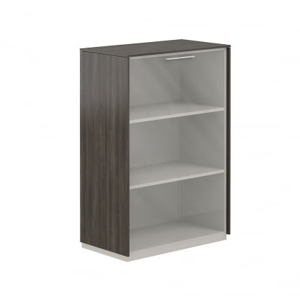 Шкаф средний со стеклом Атлас НЗ-0325.БТ.ГЛ Бренсон Трюфель / Atlas NZ-0325.BT.GL_0