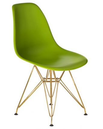 Стул обеденный ДОБРИН ДСР (ножки золотые, цвет салатовый (Г-08)) 4 шт / DOBRIN DSR (G-08))_2