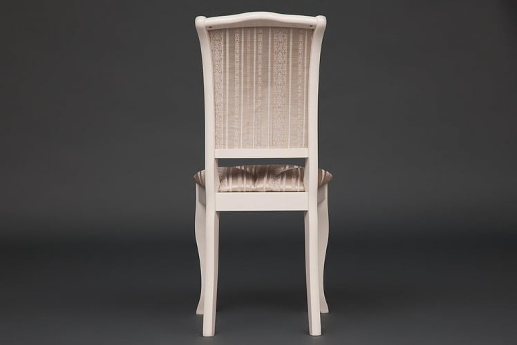Стул Опера ( ОП-СC ) дерево гевея, 45х53х97см, буттер вхите (слоновая кость), ткань бежевая, рисунок золотистый (180-9) / Opera OP-SC butter white_4