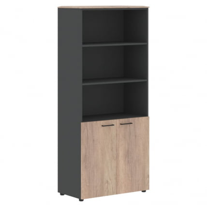 Шкаф с одним комплектом глухих малых дверей ДЖАЙ ДЖХC 85.5 Дуб Каньон Антрацит / JAY JHC_0