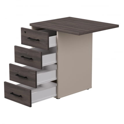 Тумба приставная с топом Еверпроф ЕВО 254Т2203 Дуб Пасадена Кашемир / Everprof EVO_1