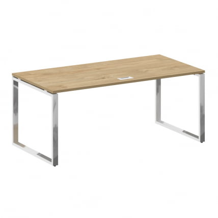 Стол руководителя прямой без тумбы СХИФТ СК.СР-180 Тиквуд Светлый/Капучино / SHIFT SK.SR-180_1