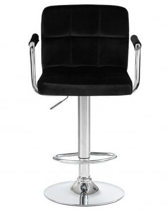 Стул барный ДОБРИН КРУГЕР АРМ Черный велюр МДЖ9-101 / DOBRIN KRUGER ARM MJ9-101_5