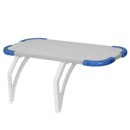 Полка навесная с проставкой Полка_бз 3/550 Белая Синяя / Polka_bz_0