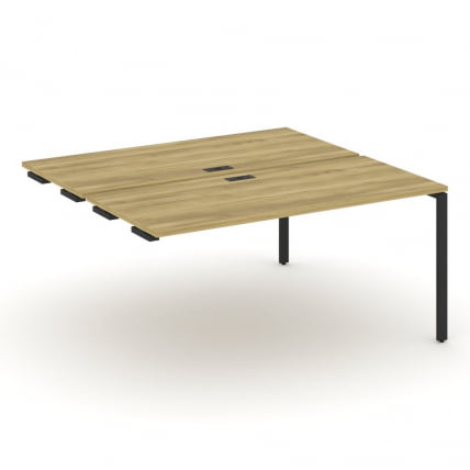 Двойной стол-приставка к опорным тумбам/шкафам CОНCЕПТ CН.ДСПР-004 Дуб Винченцо Антрацит / CONCEPT CN.DSPR-004_0