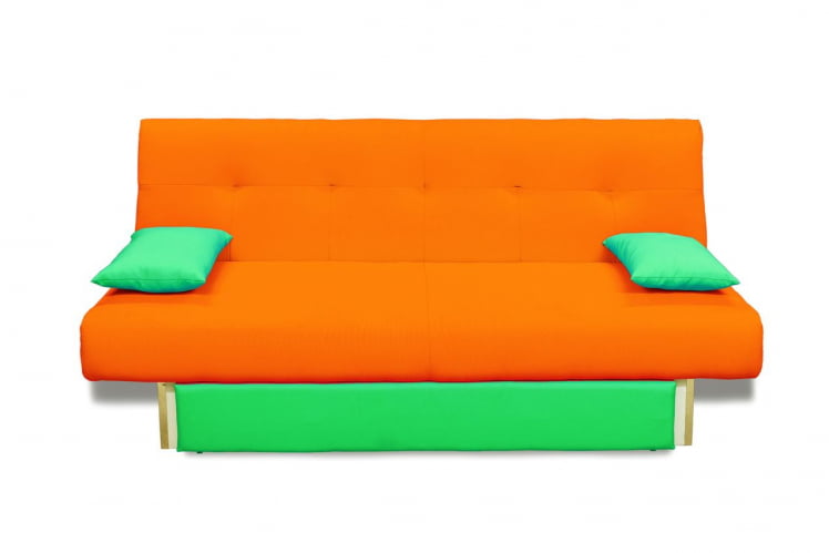 Диван МАНГО 4 (2 категория) Оранжевый Зеленый / MANGO_5