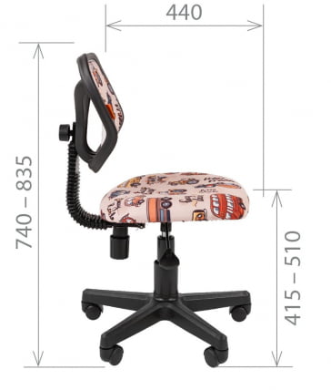 Детское кресло CХАИРМАН КИДС 106 Блаcк Автобус / CHAIRMAN KIDS Black_4