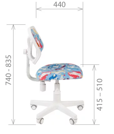 Детское кресло CХАИРМАН КИДС 106 Вхите Зоопарк / CHAIRMAN KIDS White_4