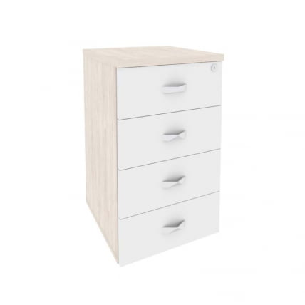 Тумба приставная ОНИКС О.ТП-4 Денвер Светлый/Белый / ONIX O.TP-4_0