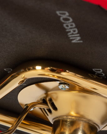 Стул барный ДОБРИН CХАРЛЙ ГОЛД Красный велюр МДЖ9-45 / DOBRIN CHARLY GOLD MJ9-45_8