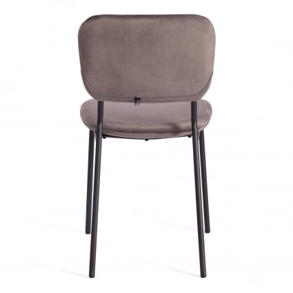 Стул CАРОЛ (мод. УC06) металл, вельвет, 45 х 56 х 82 см, Лигхт грей (светло-серый) ХЛР24 / черный / CAROL (mod. UC06) Light grey HLR24_3