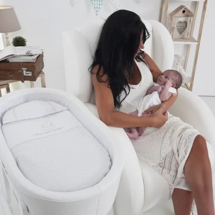 Кресло-качалка Микуна Винг/Флор вхите/вхите искусственная кожа / Micuna Wing/Flor white/white_3