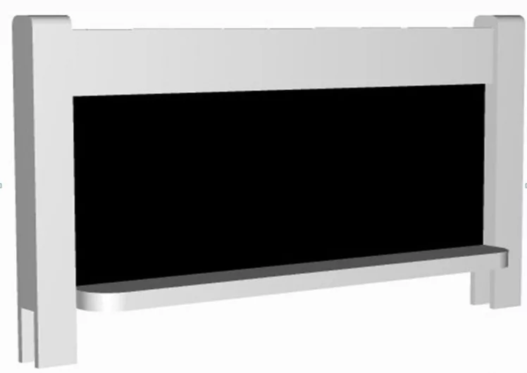 Съемный борт с грифельной доской РооРоом ВК-55р Розовый / RooRoom VK-55р_0