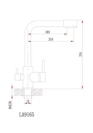 Кухонный смеситель ГРАНУЛА 2015 Графит / GRANULA_1