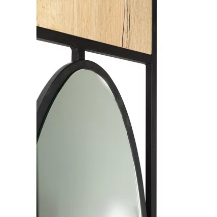 Панель для прихожей с зеркалом Лофт Дуб Натур / Loft_4