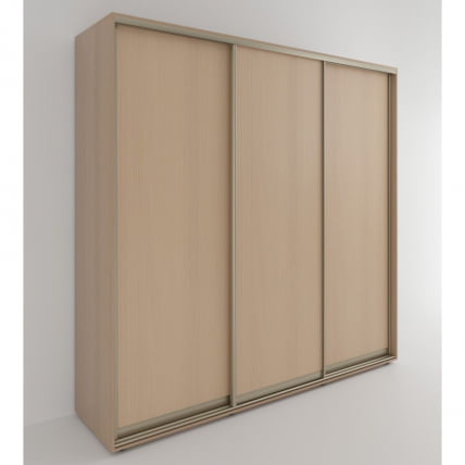 Шкаф-купе 3-х дверный Акцент-Сим Д 2100х600 Дуб молочный_0