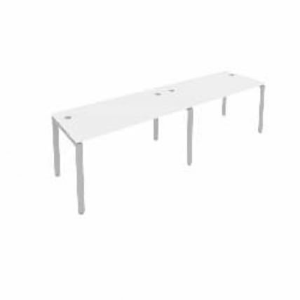 Рабочая станция на 2 раб.места Метал Сйстем Б.СМ-2.3 Белый/Серый / Metal System_0