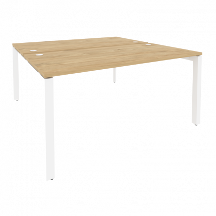Рабочая станция на П-образном м/к ОНИКС О.МП-Д.РС-2.4.8 Тиквуд Светлый/Белый / ONIX O.MP-D.RS-2.4.8_0