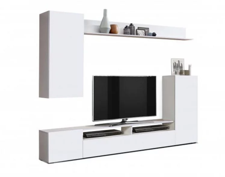 Шкаф многоцелевого назначения Прага-3 Белый Белый глянец_0