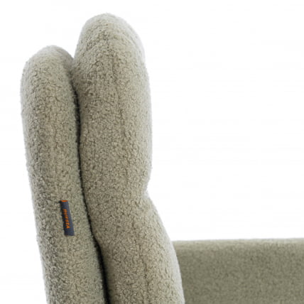 Кресло Довер хром букле, олива, барни дустй греен / Dover barni dusty green_8