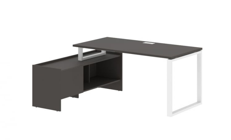 Стол с тумбой ЕДИС ЕКCТ 17814 Мокко Белый / EDIS EQCT_0