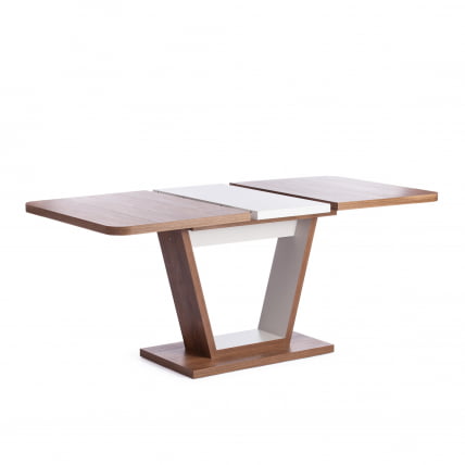 Стол обеденный ВОКС ЛДСП, 132-172кс85кс75,5 см, Дуб Канзас/Пепел / VOX 132-172x85x75,5_4