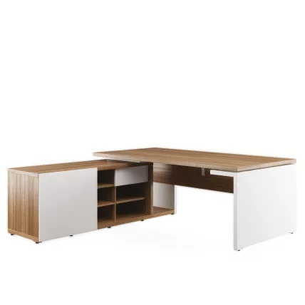 Стол рабочий на опорной креденции левый ЗИО28510831 Орех / ZIO28510831_0