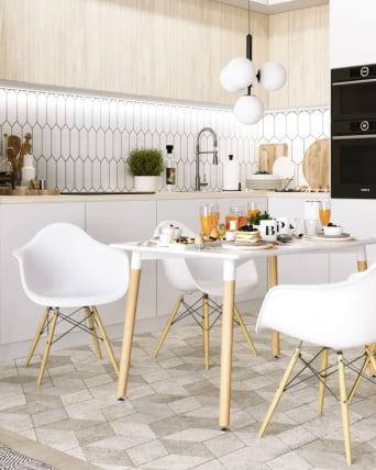 Стол обеденный ОСЛО НЕВ 120*80 Белый / OSLO NEW_5