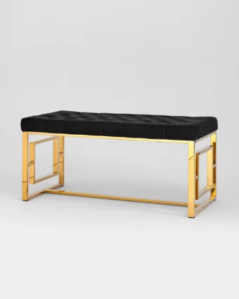 Банкетка БРУКЛИН велюр Черный_1