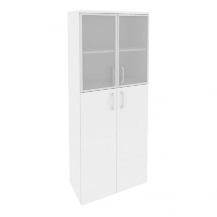 Шкаф высокий широкий ОНИКС О.СТ-1.7Р Белый Бриллиант / ONIX O.ST-1.7R_0