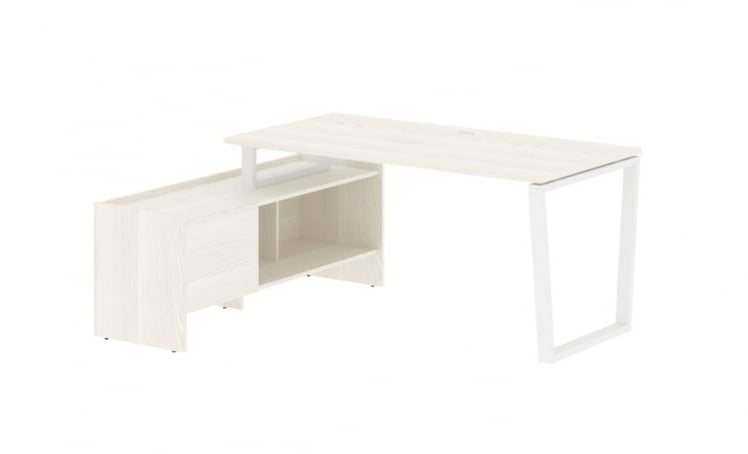 Стол с тумбой ЕДИС ЕВCТ 17814 Ясень Траун Белый / EDIS EVCT_0