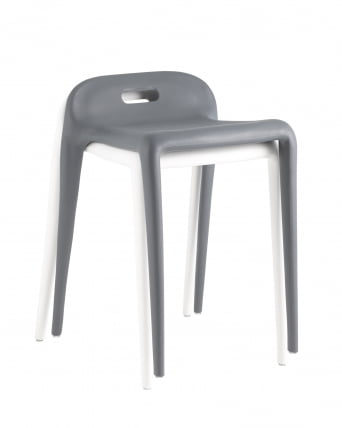 Табурет Слеттен пластик Белый / Sletten_7