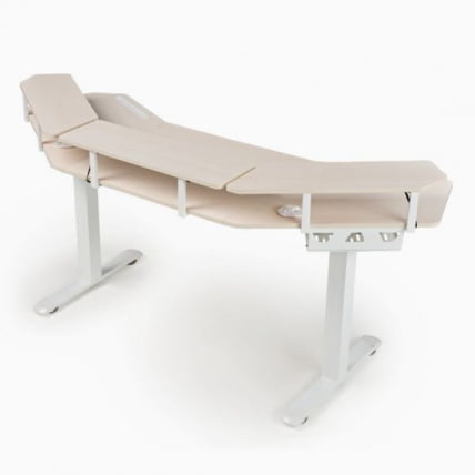 Стол для компьютера (для геймеров) с подставкой под клавиатуру и электрической регулировкой по высоте Еурека ЕРК-ЕД71-МВ / Eureka ERK-ED71-MW_4